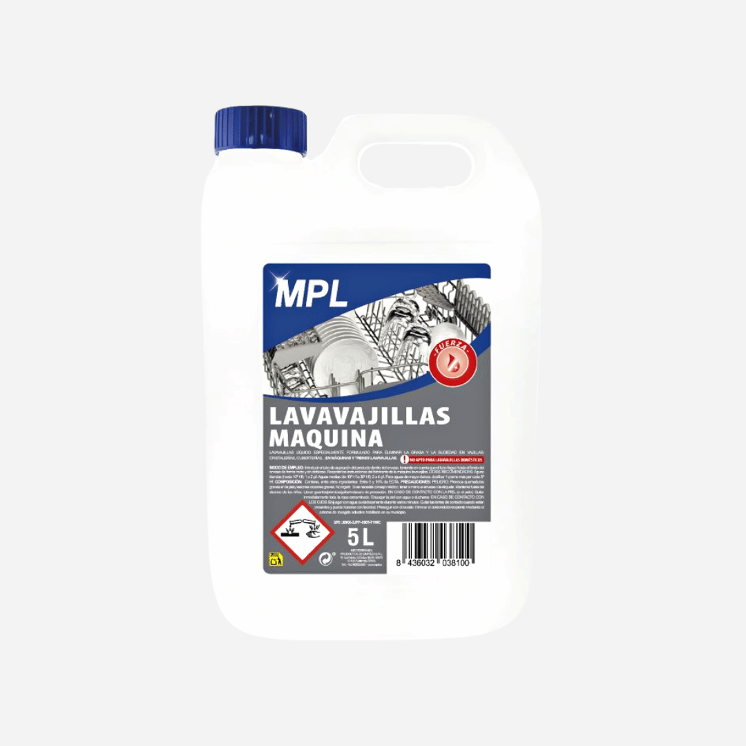 Lavavajillas Máquina 5L MPL detergente profesional para lavavajillas automáticos en Gran Canaria