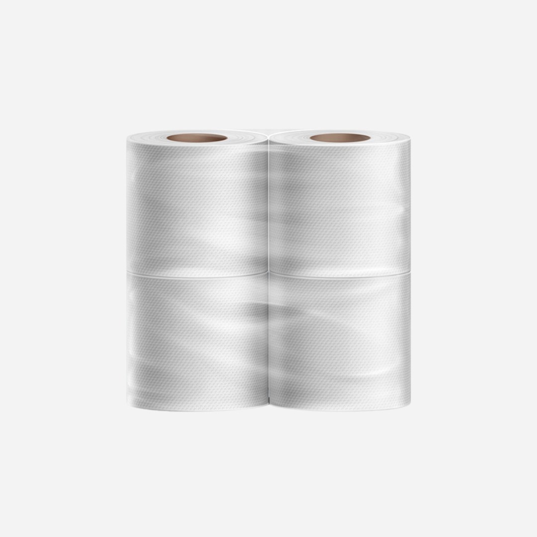 Paquete de 8 rollos de papel higiénico doméstico en Gran Canaria, 35 metros y 300 servicios, 100% celulosa