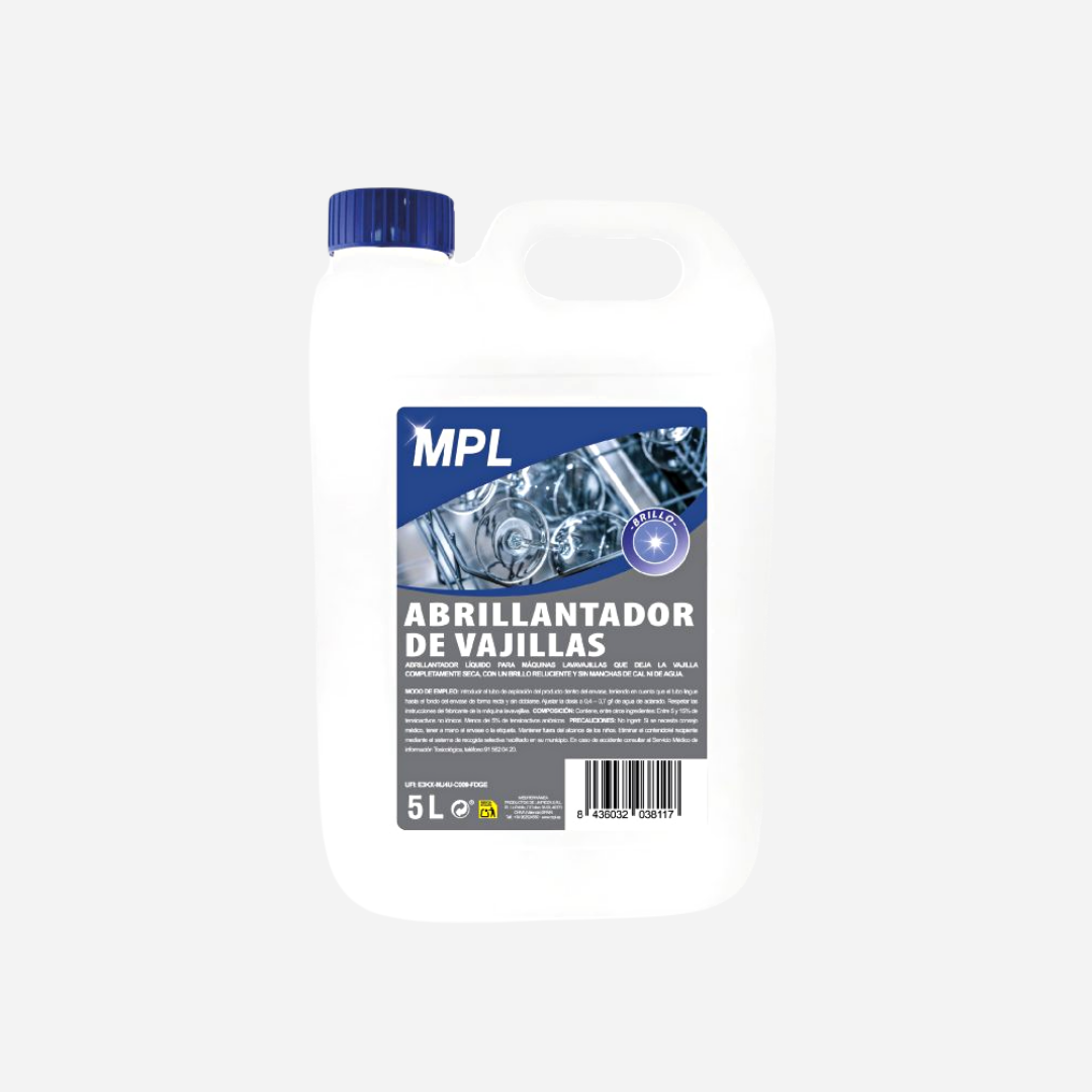 Abrillantador de Vajilla MPL 5L.