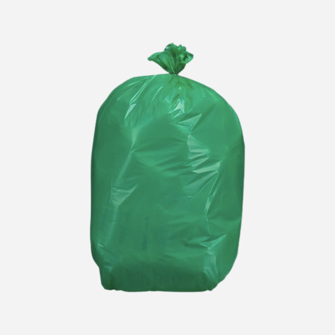 Bolsas de Basura Verde Sin Autocierre