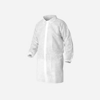 Bata Sanitaria 35 GR. Polipropileno con Velcro Desechable