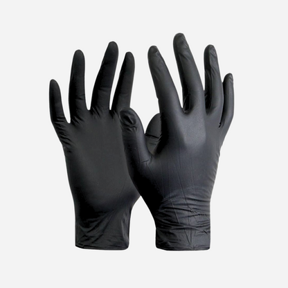 Guantes de Látex Negro Sin Polvo