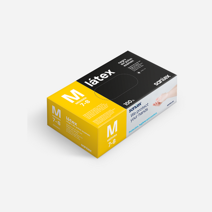 Guantes de látex negro sin polvo para tatuar, ideales para estudios de tatuajes, microblading y sectores de estética. Protección higiénica, alta sensibilidad táctil y comodidad para profesionales que requieren precisión.