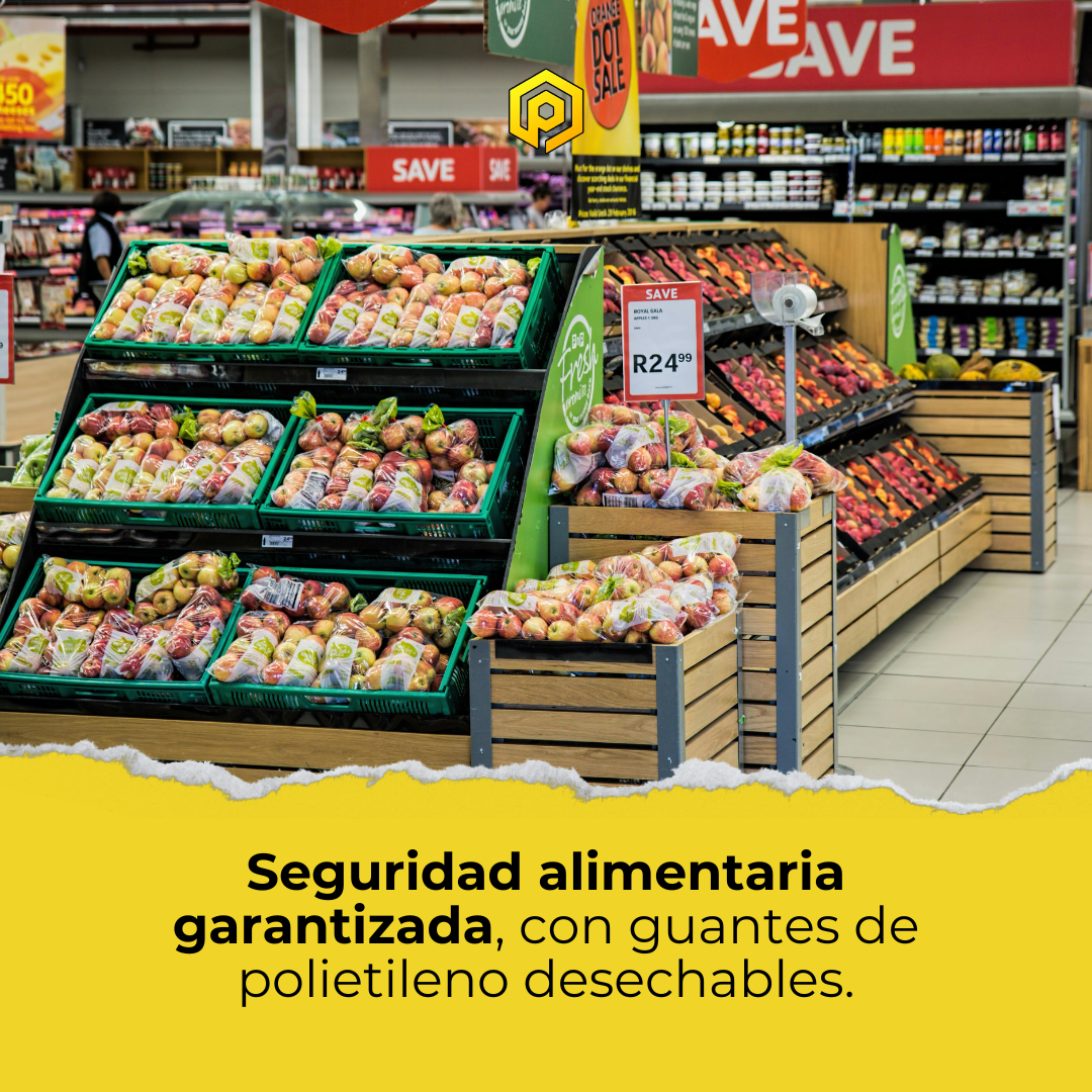 Guantes de polietileno desechables para alimentación, guantes de plástico para restaurantes, mercados y fruterías en HORECA de Canarias