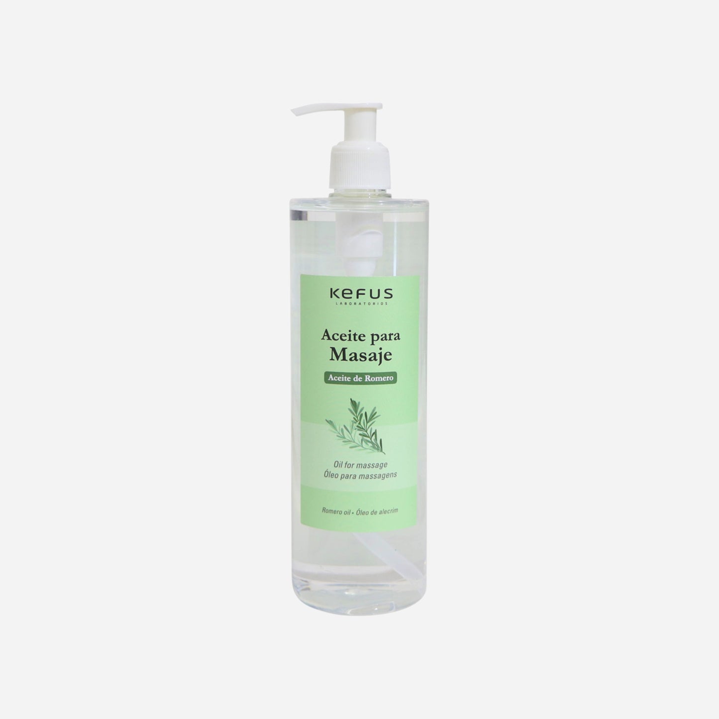 Aceite de Romero para Masajes 500ML Kefus de uso profesional en Gran Canaria