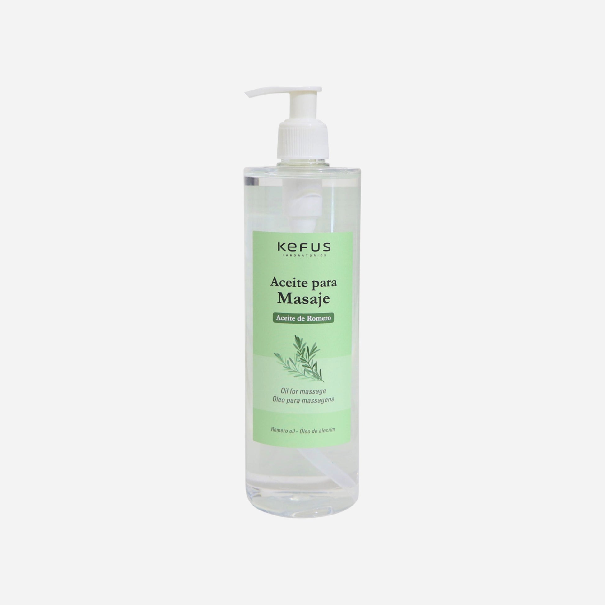 Aceite de Romero para Masajes 500ML Kefus de uso profesional en Gran Canaria