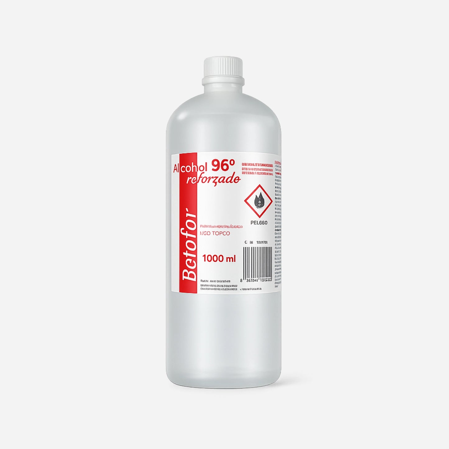 Botella de Alcohol Etílico 96º 1L Sanitario y Antiséptico Betafar para la limpieza y antisepsia de piel sana