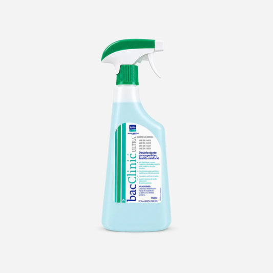 Bacclinic Ultra 750ML, desinfectante clínico profesional para superficies en Gran Canaria.