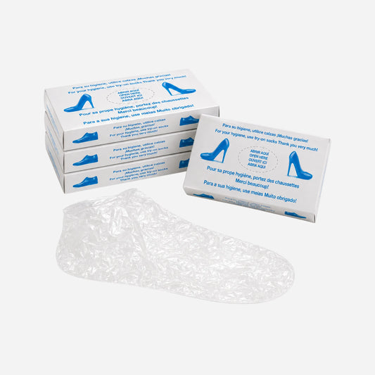 Cajas dispensadoras de Calcetines Desechables para Pedicura Pack 500 con apertura superior para extraer cada unidad