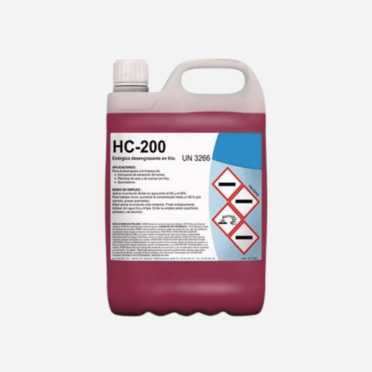 Desengrasante Industrial 5L HC-200 para cocinas profesionales y hostelería en Gran Canaria