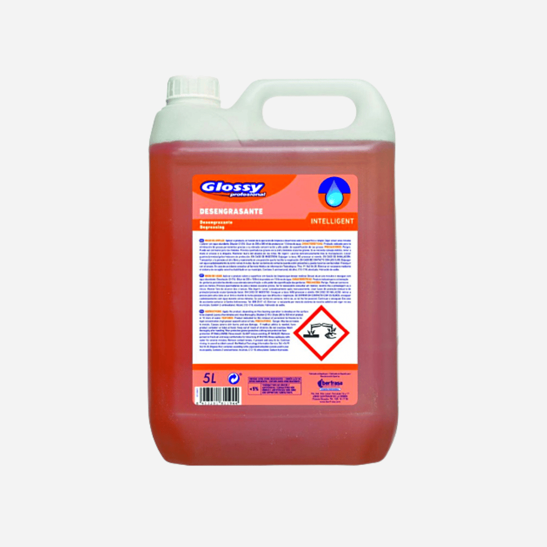 Desengrasante Multiusos 5L Glossy Intelligent para limpieza profesional de grasas en Gran Canaria
