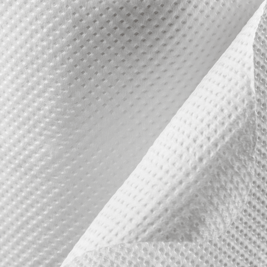 Detalle de papel secamanos 800GR de celulosa 100% con corte fácil y textura gofrada especial para uso en negocios y hogares