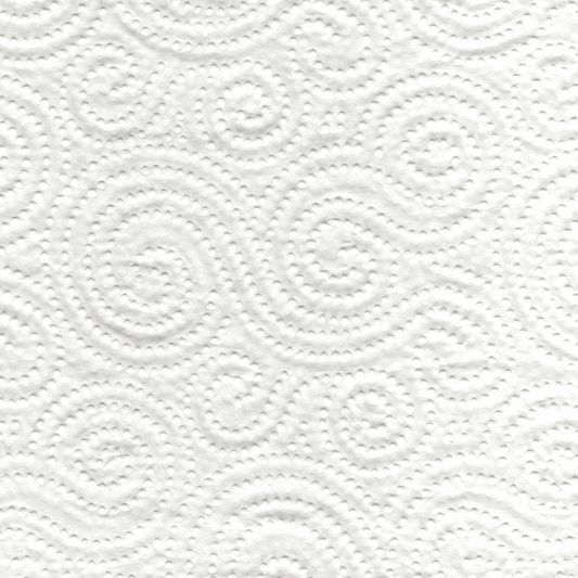 Detalle de la textura gofrada 100% celulosa del Papel Cocina Megarollo 66 metros, máxima absorción y resistencia en Gran Canaria.