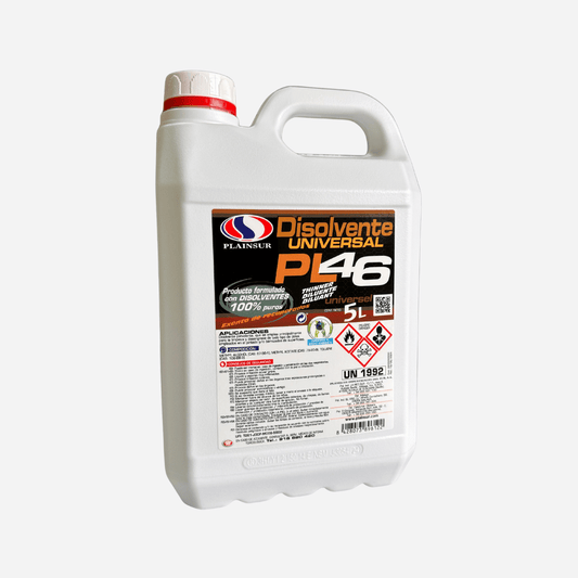 Disolvente Universal 5L PL46 Plainsur para limpieza industrial y trabajos de pintura en Gran Canaria