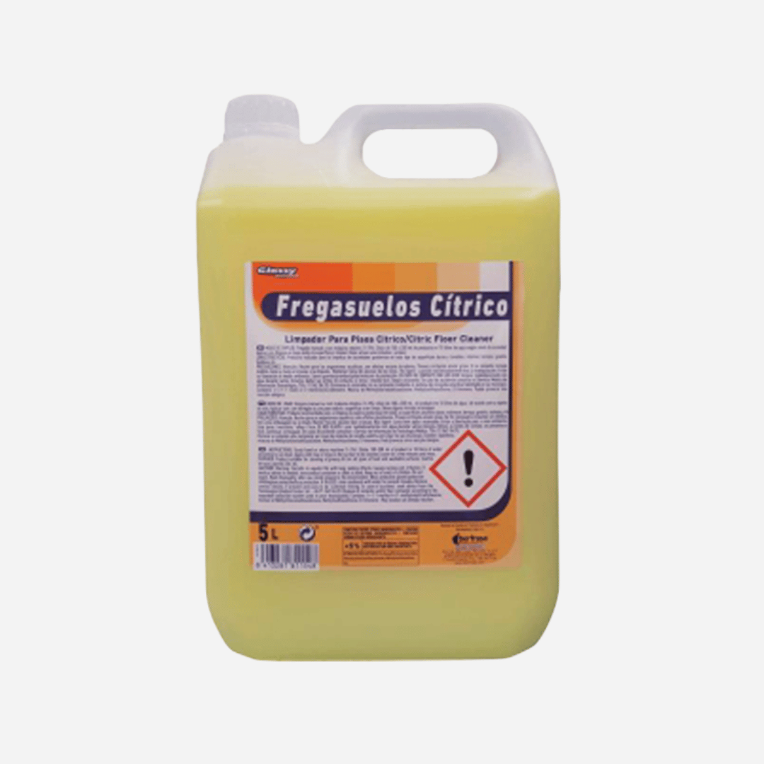 Fregasuelos 5 Litros Glossy aroma cítrico para suelos limpios y perfumados en Gran Canaria