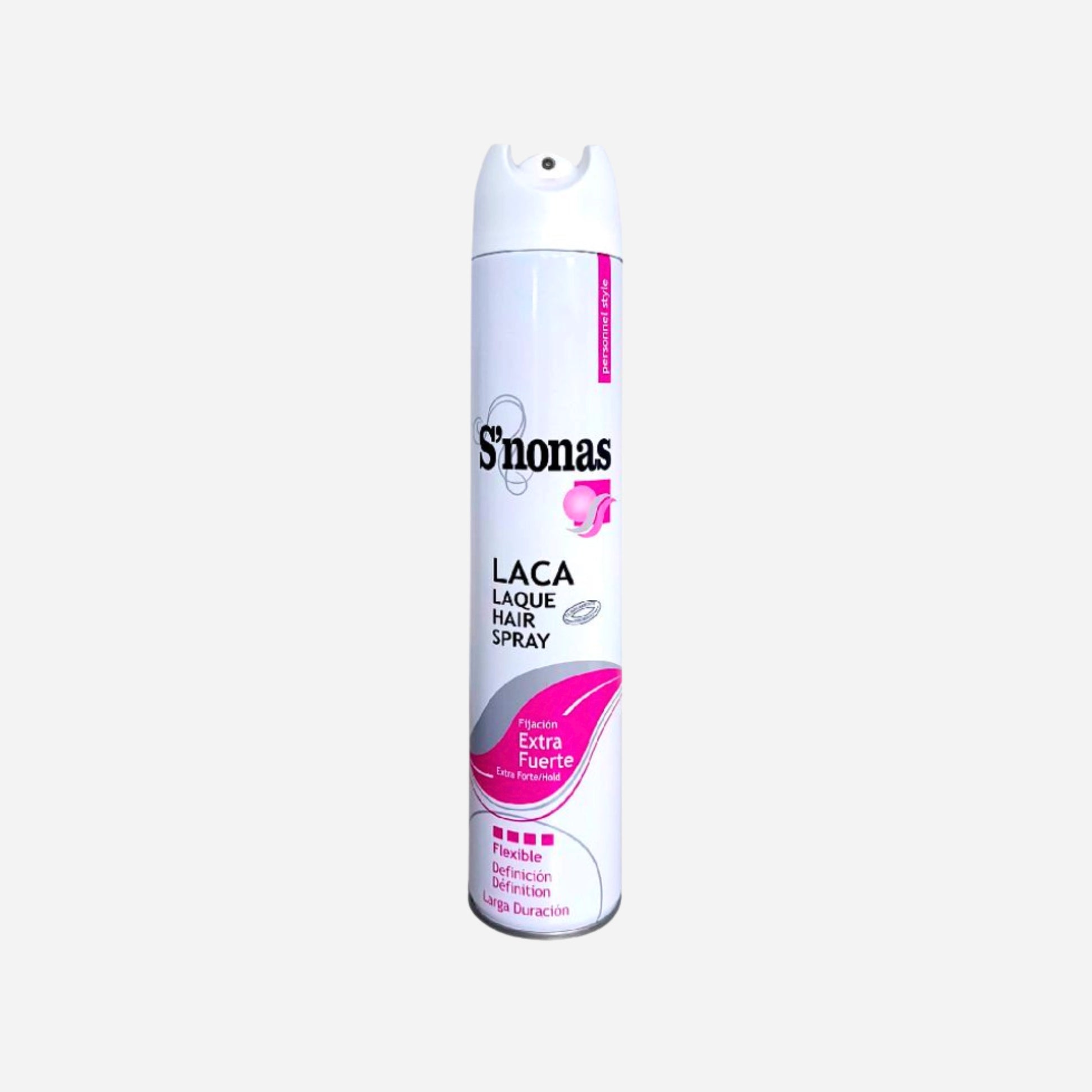 Laca Fijación Extra Fuerte Spray 400ML S'Nonas para peluquerías y barberías en Gran Canaria