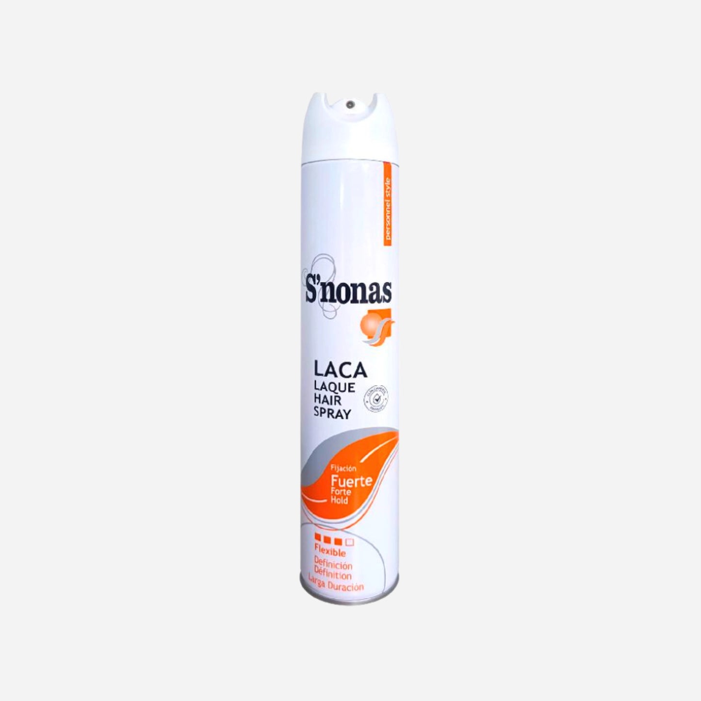 Laca Fijación Fuerte Spray 400ML S'Nonas para peluquerías, barberías y estilistas en Gran Canaria