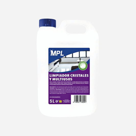 Limpia Cristales y Multiusos 5L MPL con efecto antiestático para limpieza profesional en Gran Canaria