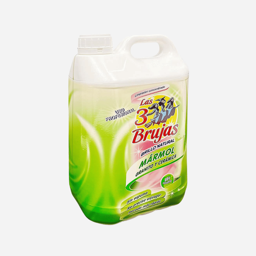 Limpiador Concentrado Las 3 Brujas 5L pH neutro para mármol, granito, cerámica o madera tratada en Gran Canaria