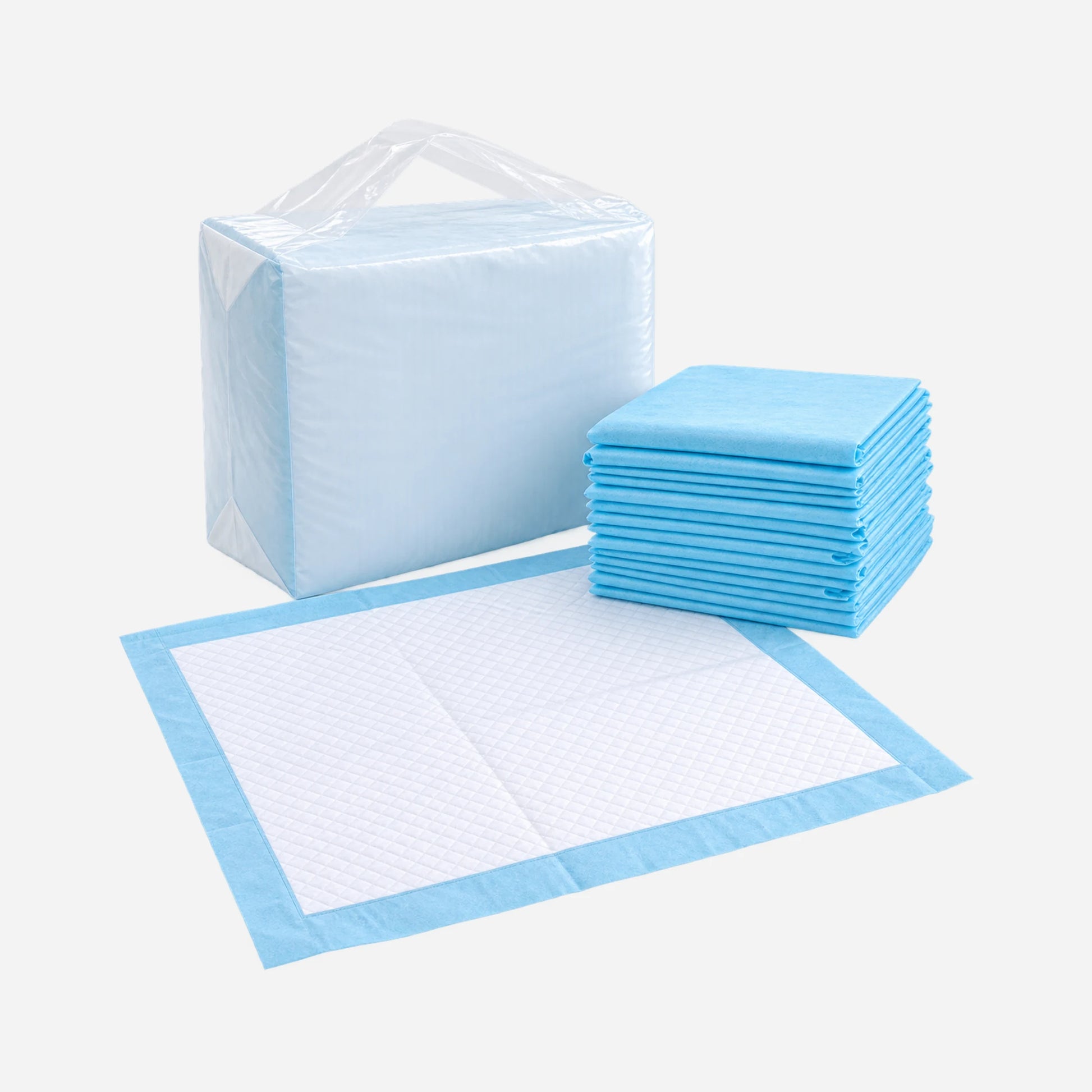 Pack de 30 empapadores desechables IberianCare 60x90 para adultos en Gran Canaria, con empapador abierto, unidades dobladas y embalaje original.