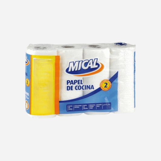 Rollo de cocina Mical pack 4 rollos 2 capas alta absorción en Gran Canaria