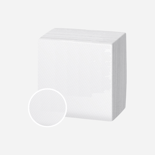 Paquete de 200 servilletas 30x30 blancas de papel para hostelería, restaurantes y bares en Gran Canaria.