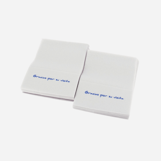 Servilletas Miniservis 17x17 de papel tissue blanco para hostelería en Gran Canaria DMP.