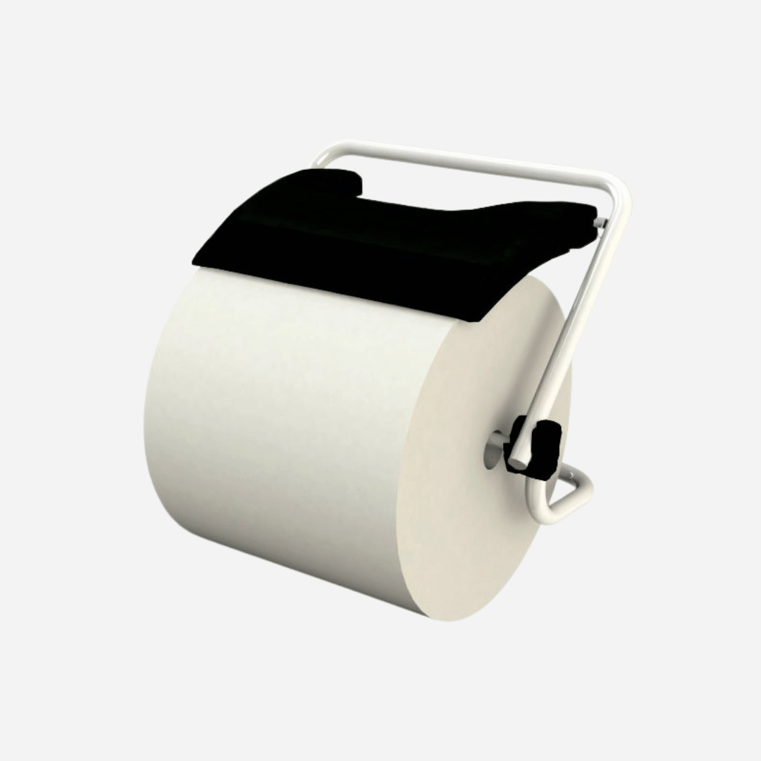 Soporte Rollo Papel Industrial de pared con cuchilla para uso profesional en Gran Canaria