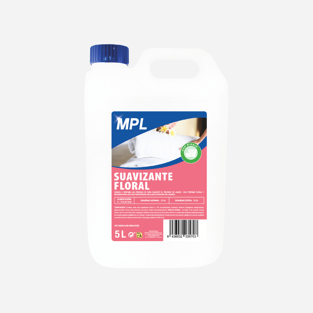 Suavizante Floral 5L MPL concentrado para ropa con perfume duradero en Gran Canaria